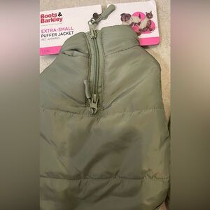 Boots & Barkley Olive Puffer Jacket for Dogs